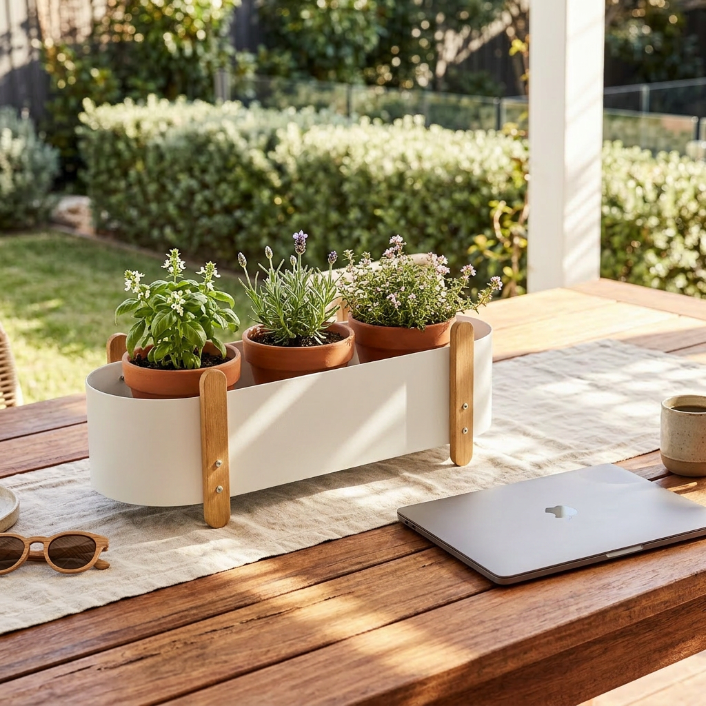 Foliron Long Iron Planter — 40cm